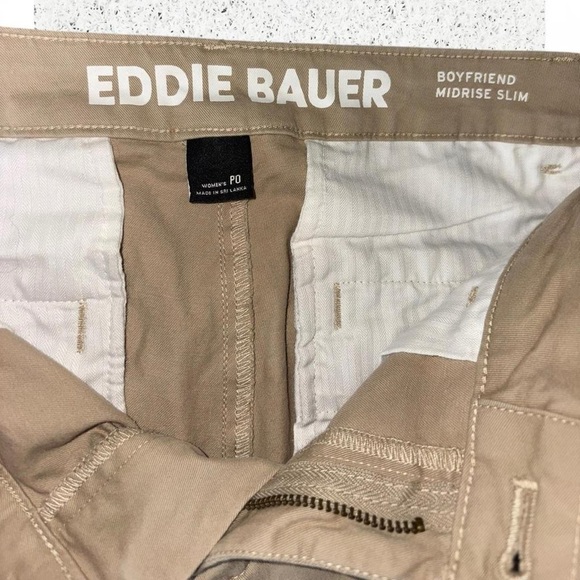 Sz 0 Eddie Bauer Women’s Khaki Chinos - Picture 2 of 4